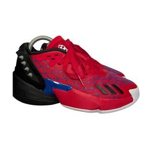 Adidas Boys Shoes, DON x Marvel Spiderman Red Athletic Basketball Sneakers, 5.5Y